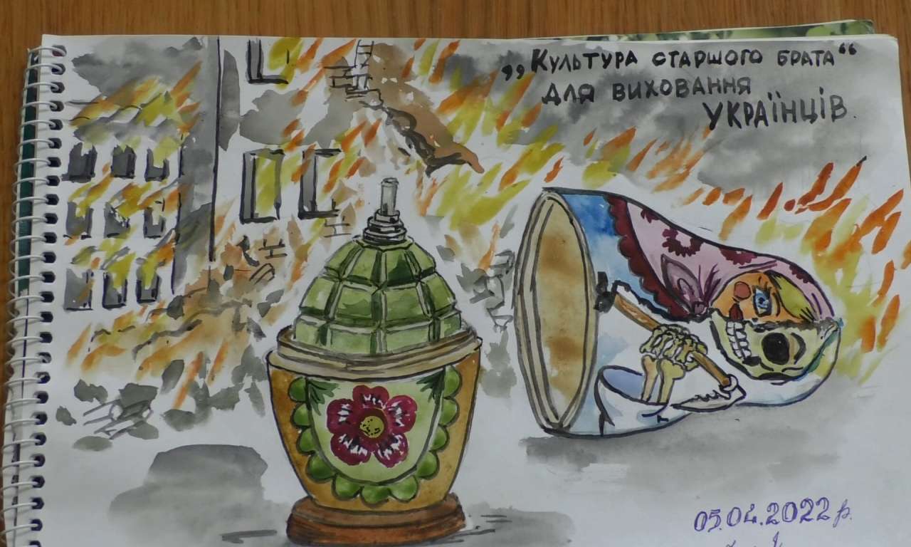 Війна в карикатурах драбівського художника (ФОТО)-1197
