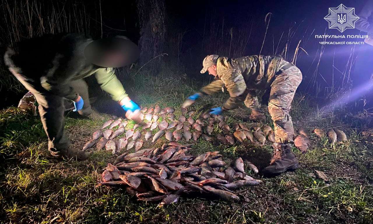 Вихідними затримано рибалок-браконьєрів одразу в двох кутках Черкащини