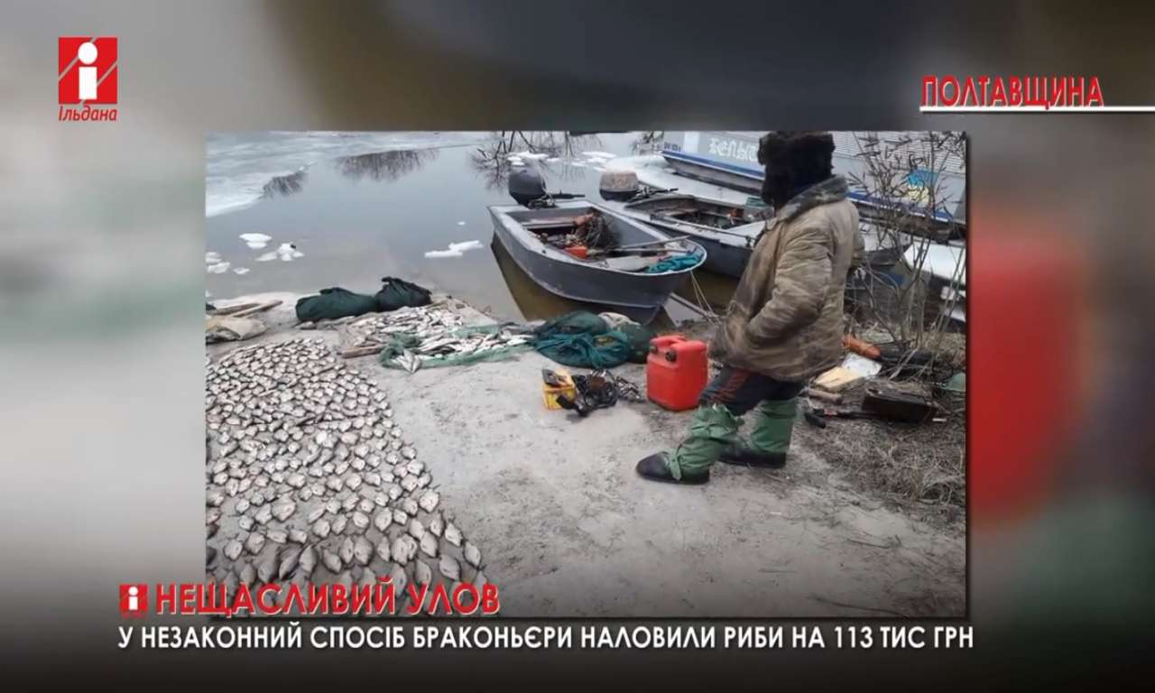 На 113 тисяч гривень наловили риби браконьєри на Кам’янському водосховищі (ВІДЕО)